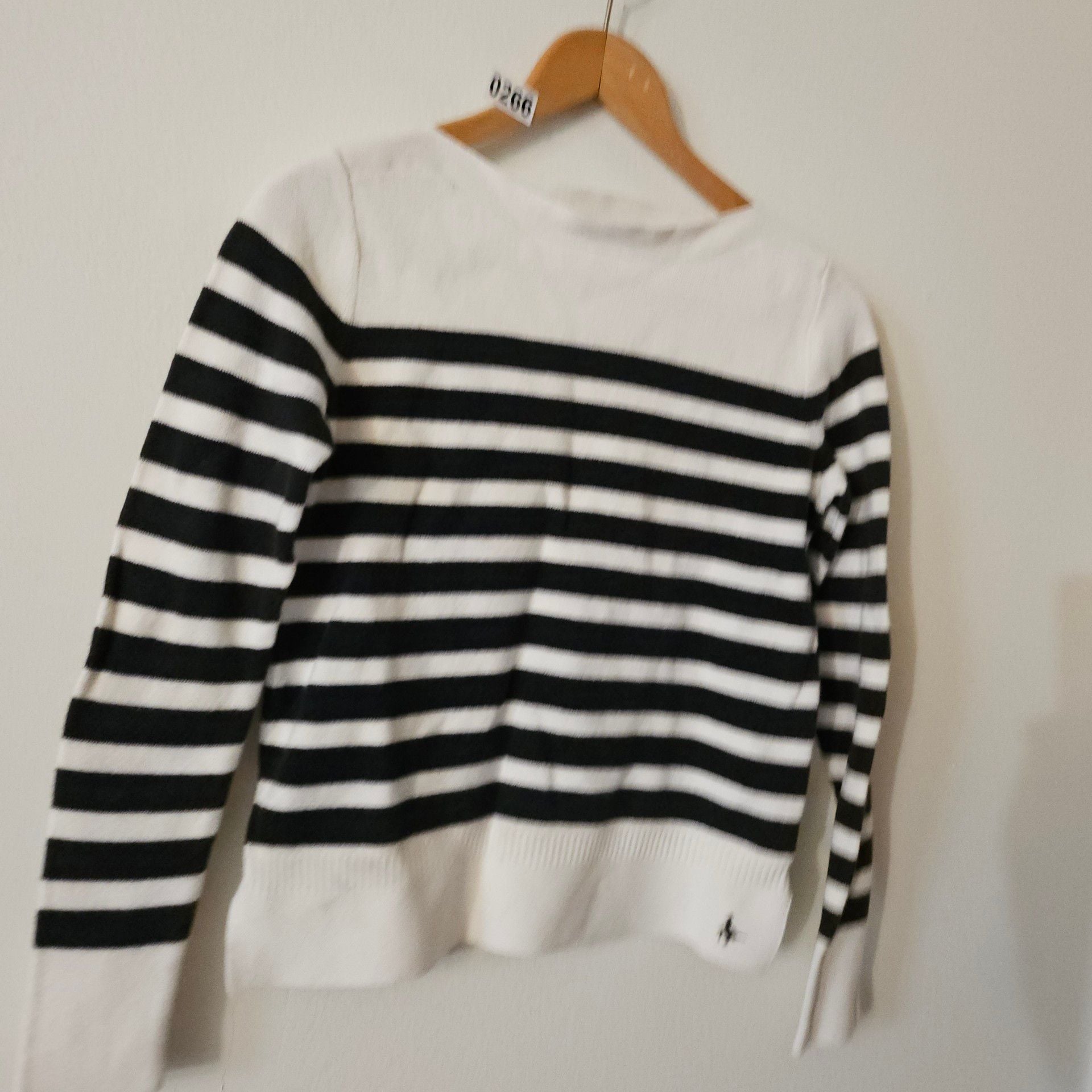 Black and white Striped Sweater 266 8