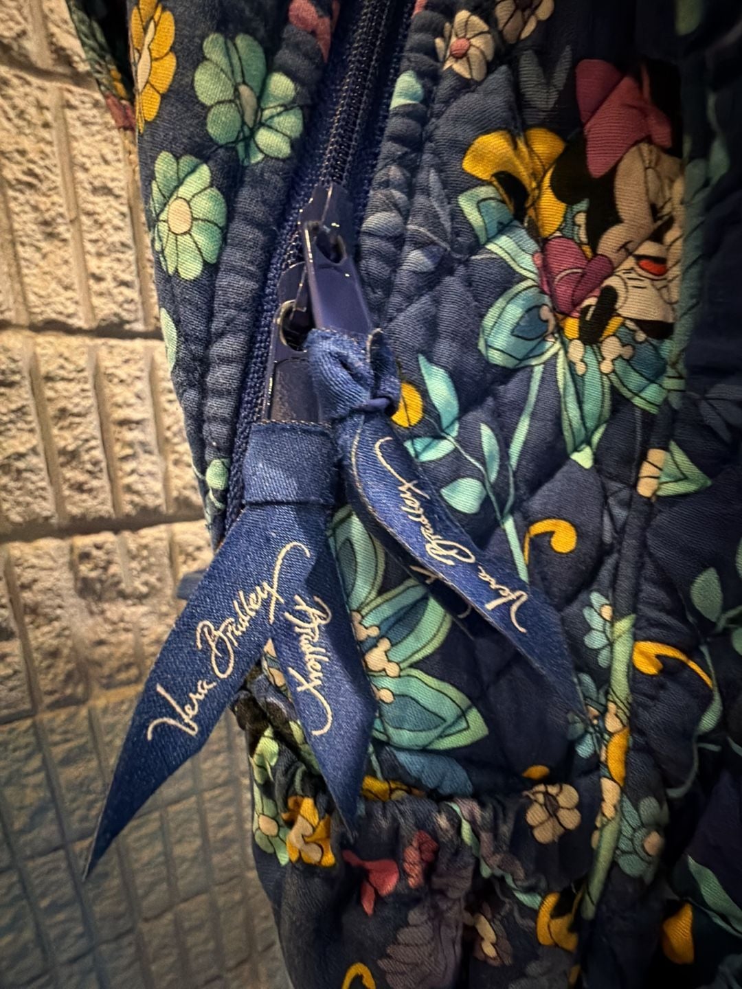 Vera Bradley Disney Mickey Mouse Floral Quilted Backpack 2
