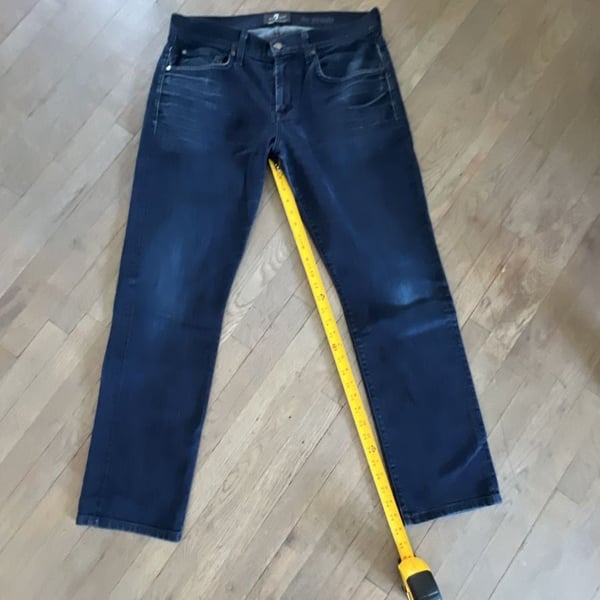 7 For All Mankind Luxe Performance The Straight Leg Jeans Size 34