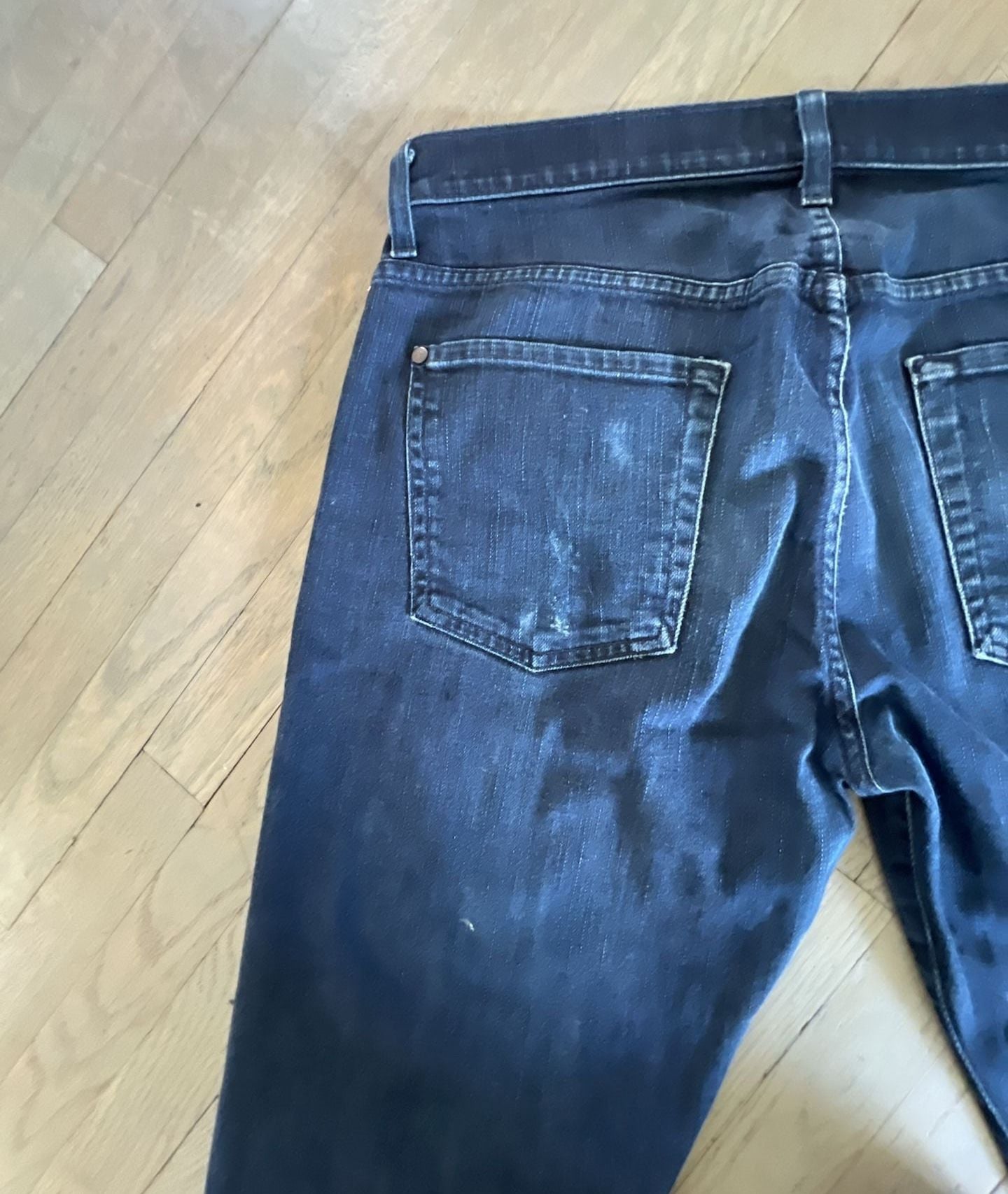 7 For All Mankind Luxe Performance The Straight Leg Jeans Size 34 8