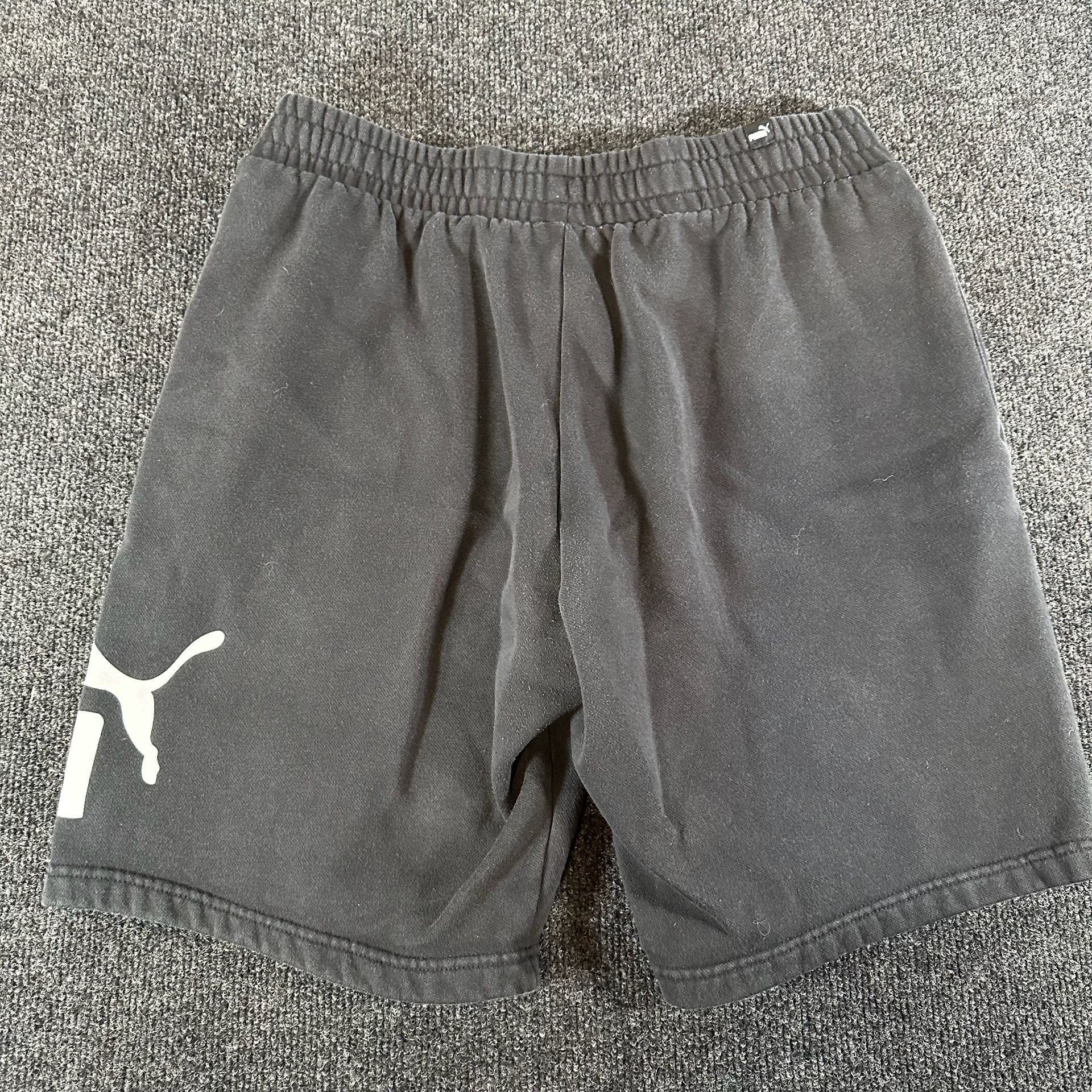 Puma Shorts Size L Black Fleece Athletic Gym Training Pockets 7