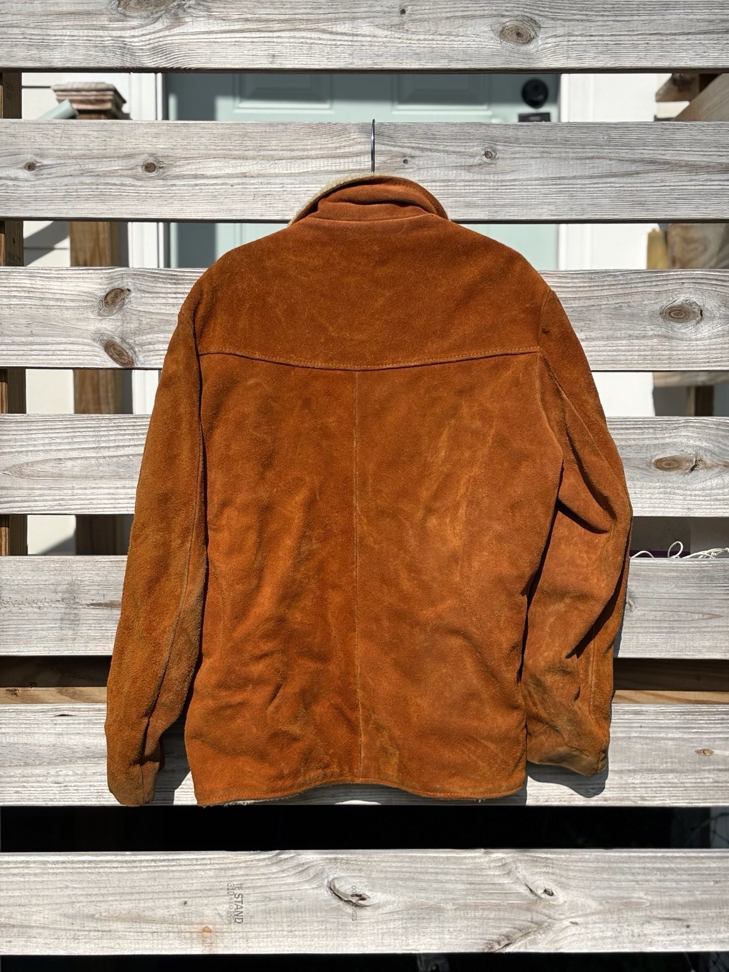 Bay River Vintage Suede Sherpa Lined Western Jacket Brown 5