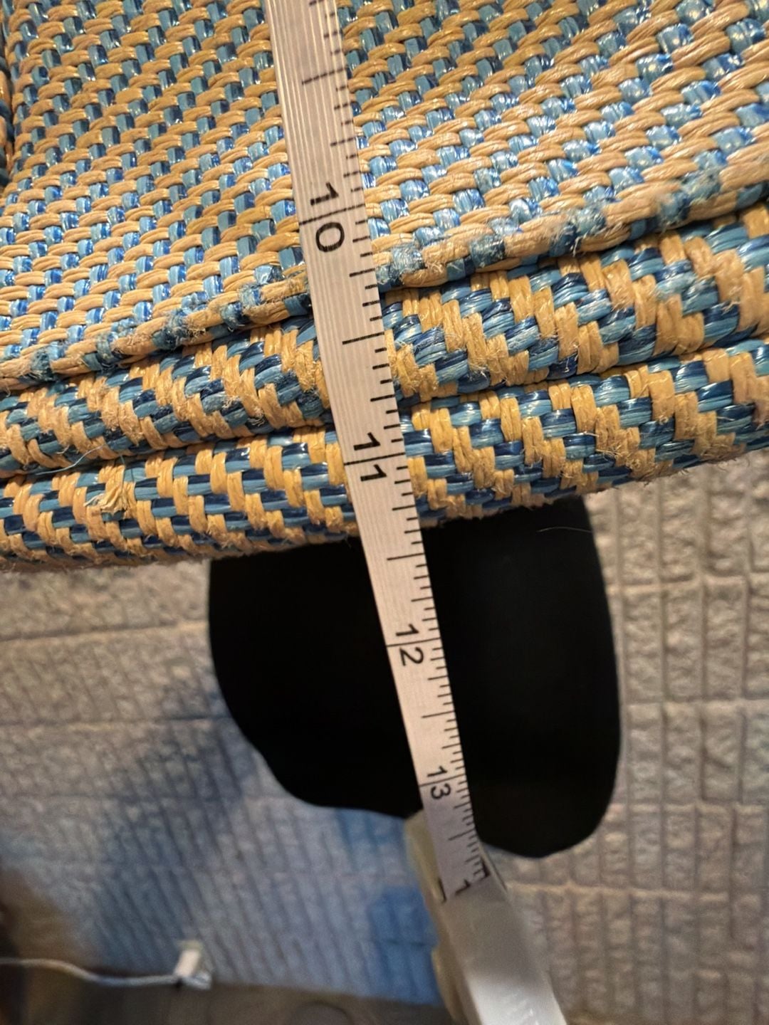Kavu Keeper Crossbody Bag Blue Yellow Woven 8