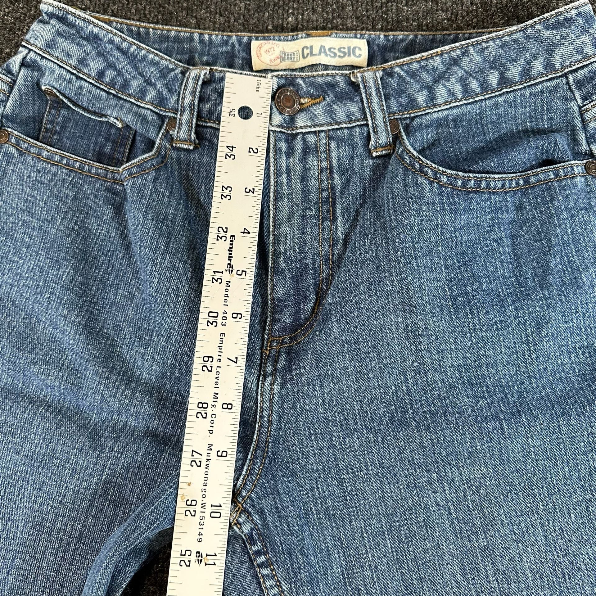 Faded Glory Classic Jeans Blue Denim 7