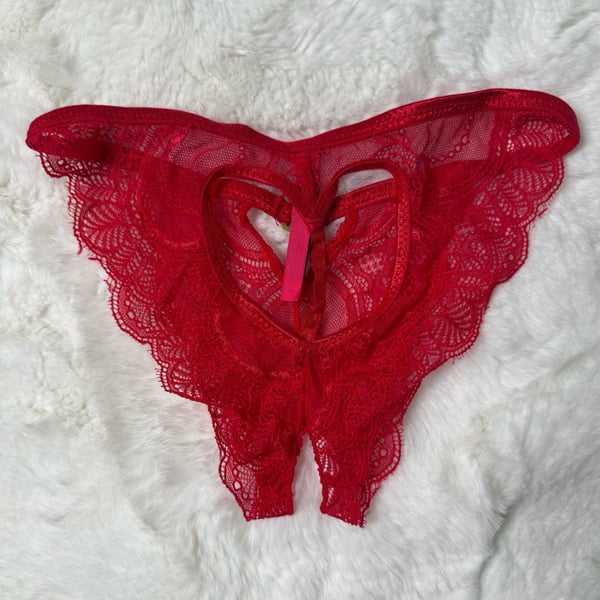 Crotchless Red Panties 