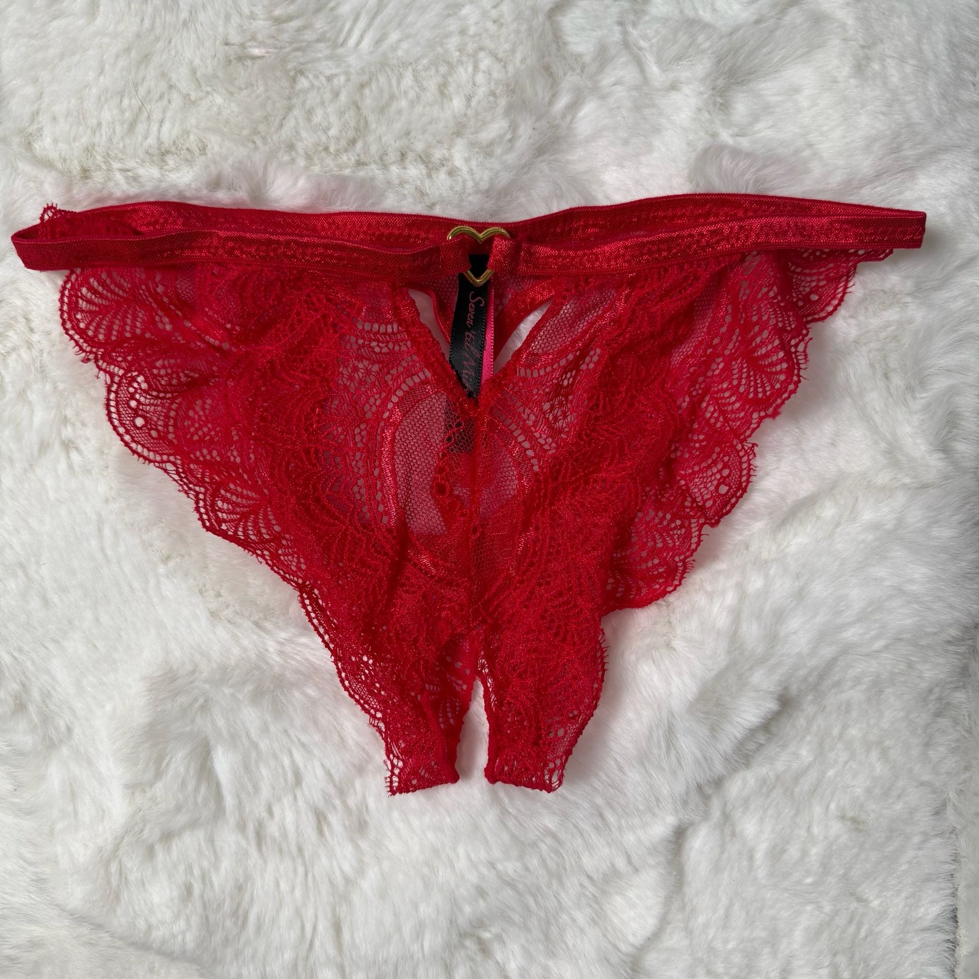 Crotchless Red Panties 3