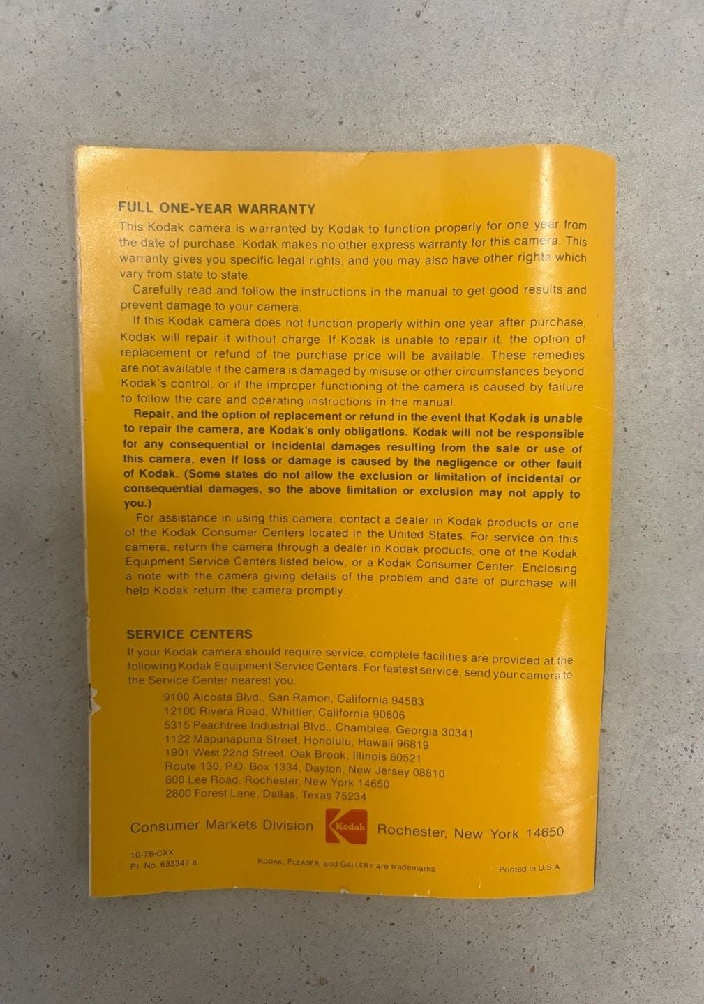 Kodak Pleaser Instant Camera Vintage with Manual 5