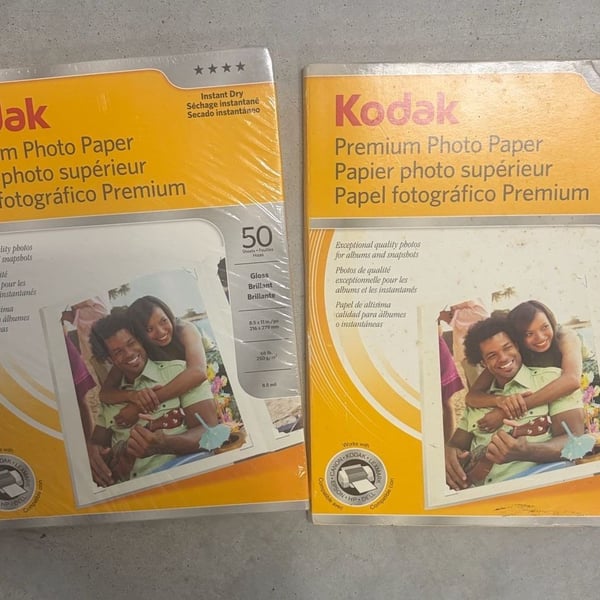 Kodak Premium Photo Paper Size 8.5x11 Glossy 50 Sheets Lot of 2