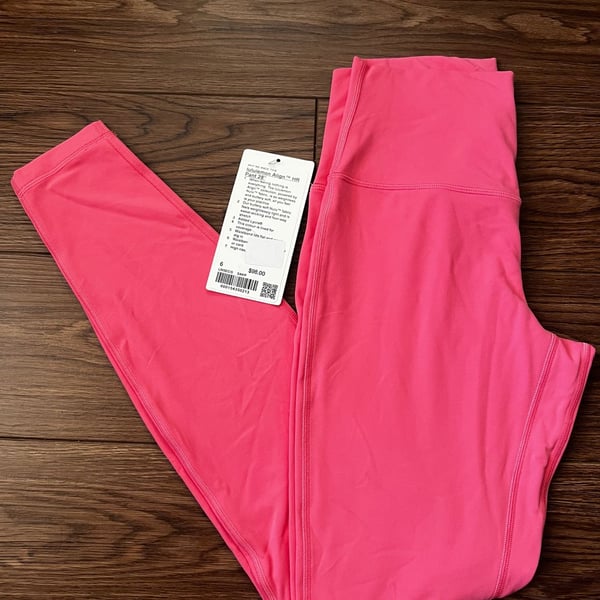 Lululemon Align HR Pant 28 Size 6 Sonic Pink Leggings