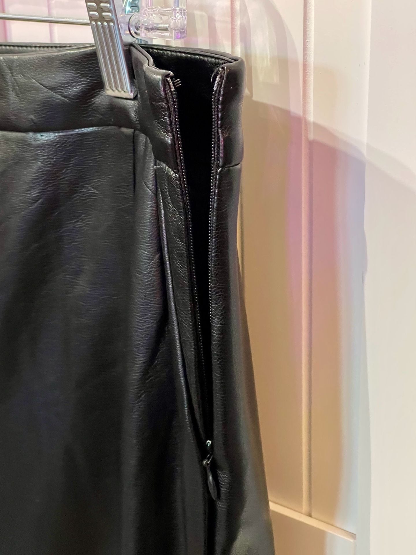 Lulus Faux Leather Pants Size XL Black Vegan Leather Trousers NWT 4