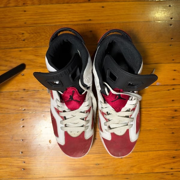 Jordan Air Jordan 6 Retro Size 6.5Y Carmine White Red