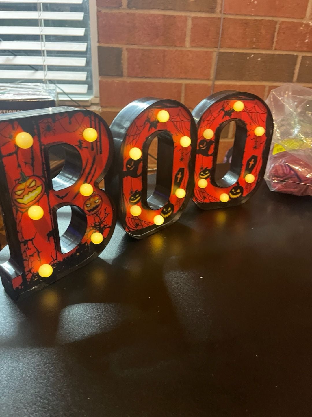 Unbranded Halloween LED Marquee Letters BOO Sign Set 5