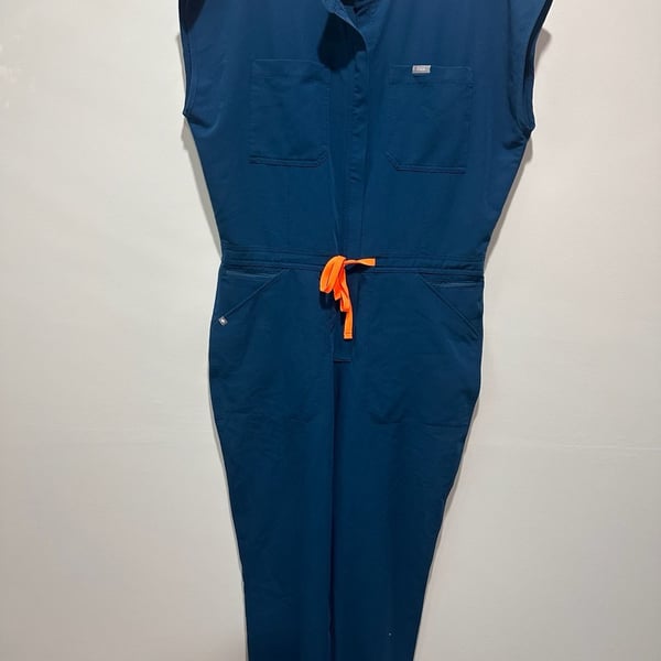 FIGS Rafaela Jogger Scrub Jumpsuit Size XL Blue