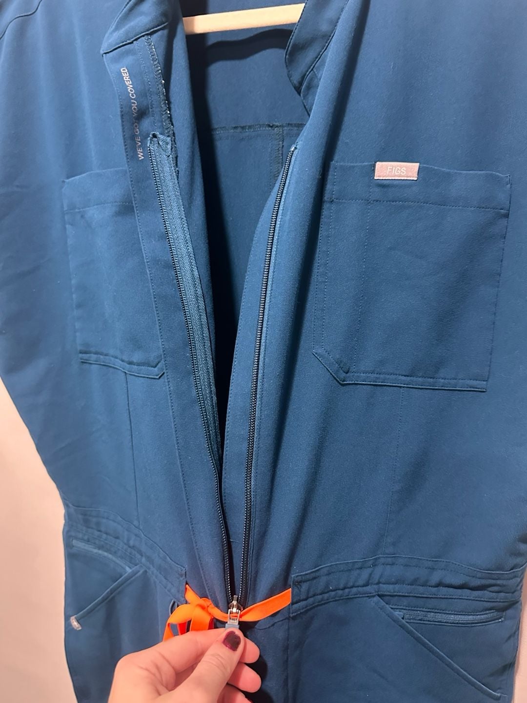 FIGS Rafaela Jogger Scrub Jumpsuit Size XL Blue 7