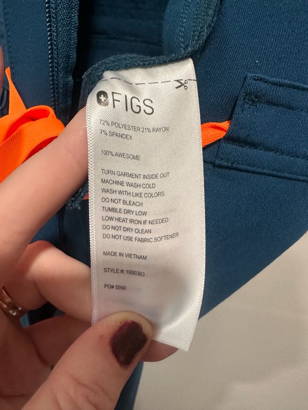 FIGS Rafaela Jogger Scrub Jumpsuit Size XL Blue 8