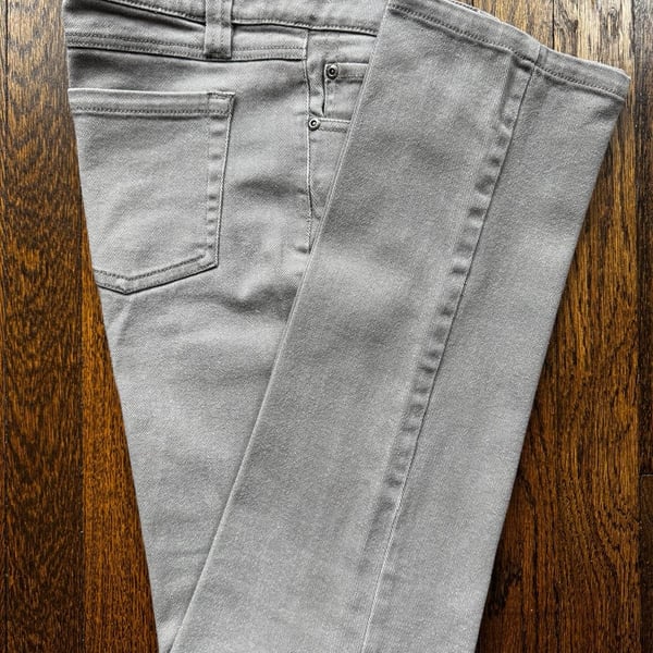 VINTAGE ‘00s Y2K Wet Seal 36x30.75 (SZ 13) GREY DENIM SKINNY JEANS PANTS
