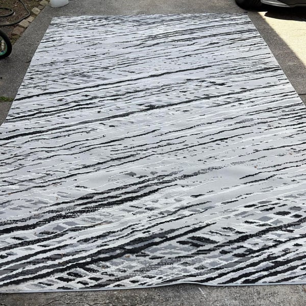 GERTMENIAN Baku Stormi Area Rug 9x13 Grey Abstract