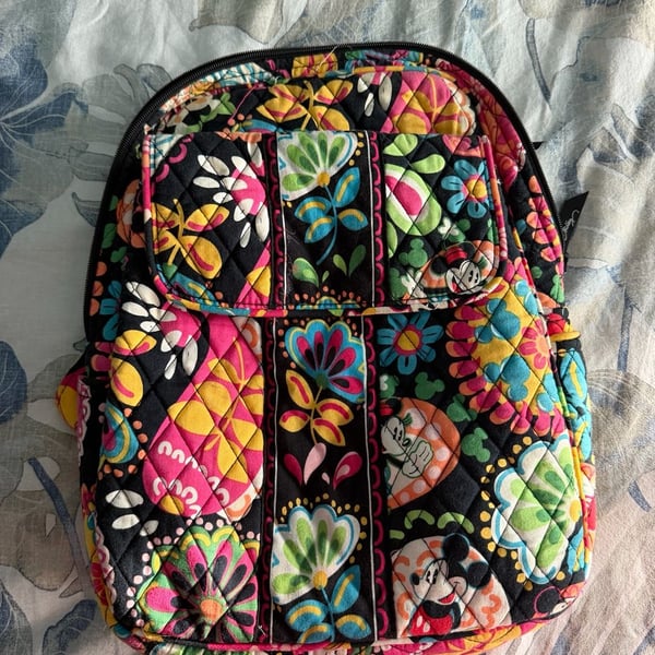 Vera Bradley Disney Midnight With Mickey Compact Backpack