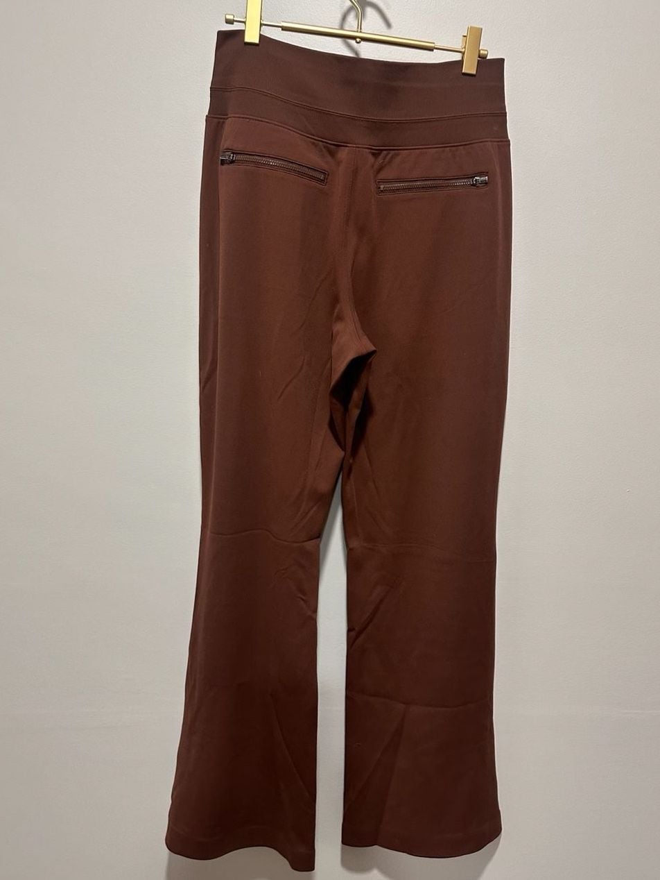 Athleta Pants Size S Brown High Rise Zip Pocket Athleisure 3