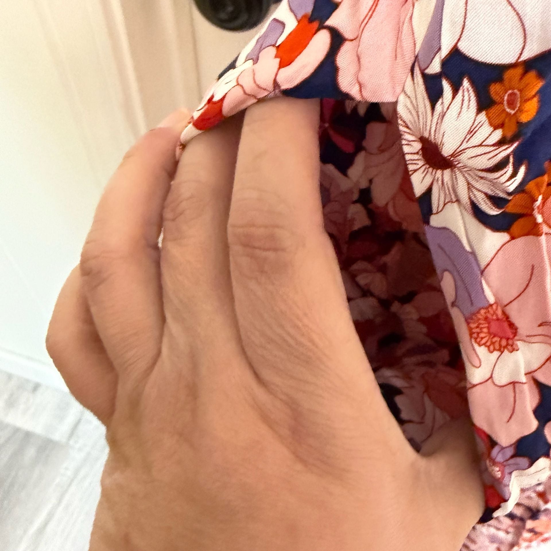 Floral Print Smocked Square Neck Jumpsuit Pink Floral/ 129 9