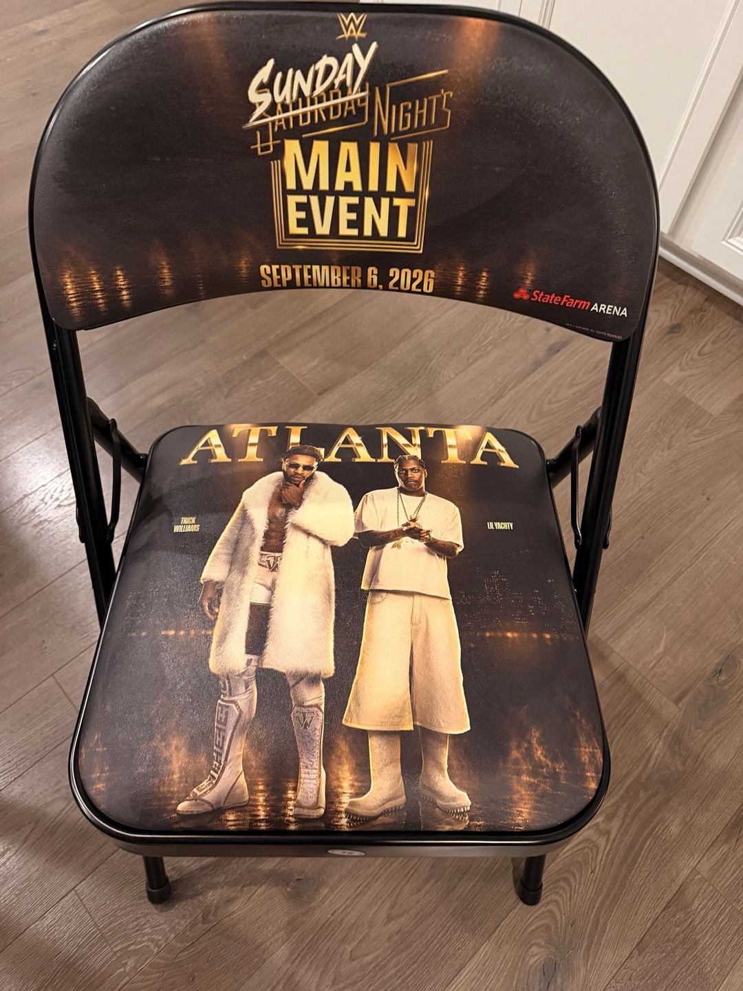 WWE Sunday Night's Main Event Atlanta Ringside Folding Chair 1