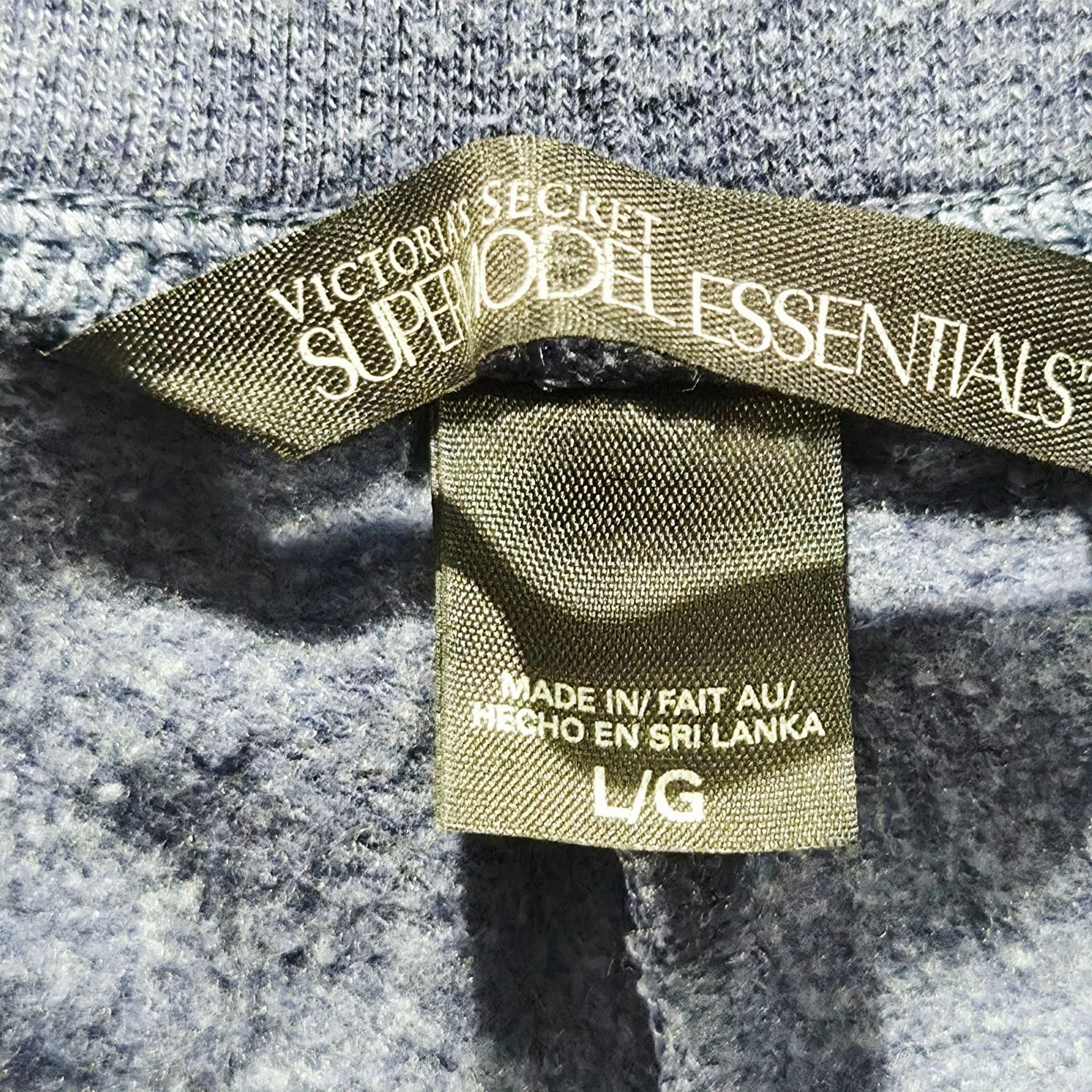 Victoria's Secret Supermodel Essentials L/G Purple Rhinestone Sweatpants 4