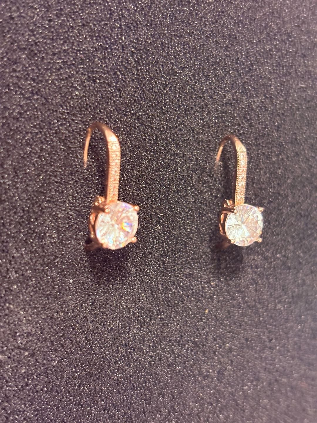 Rose Gold CZ Crystal Earrings 5