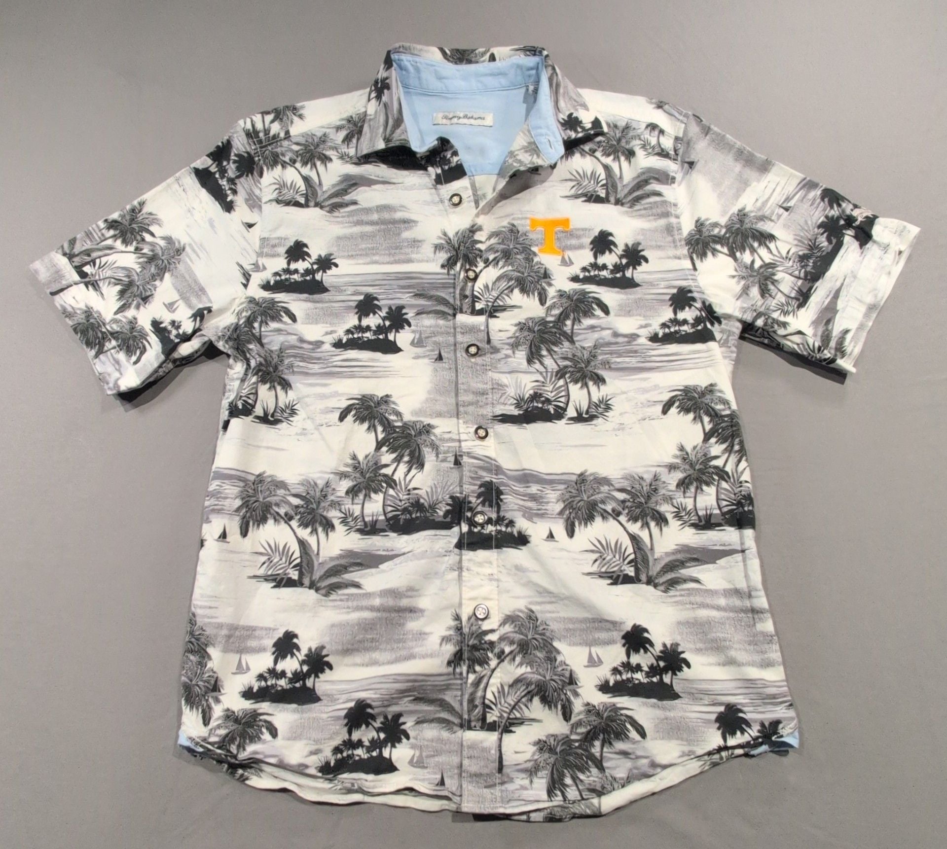 Tommy Bahama Tennessee Volunteers Tropical Horizons Shirt S Black White 2