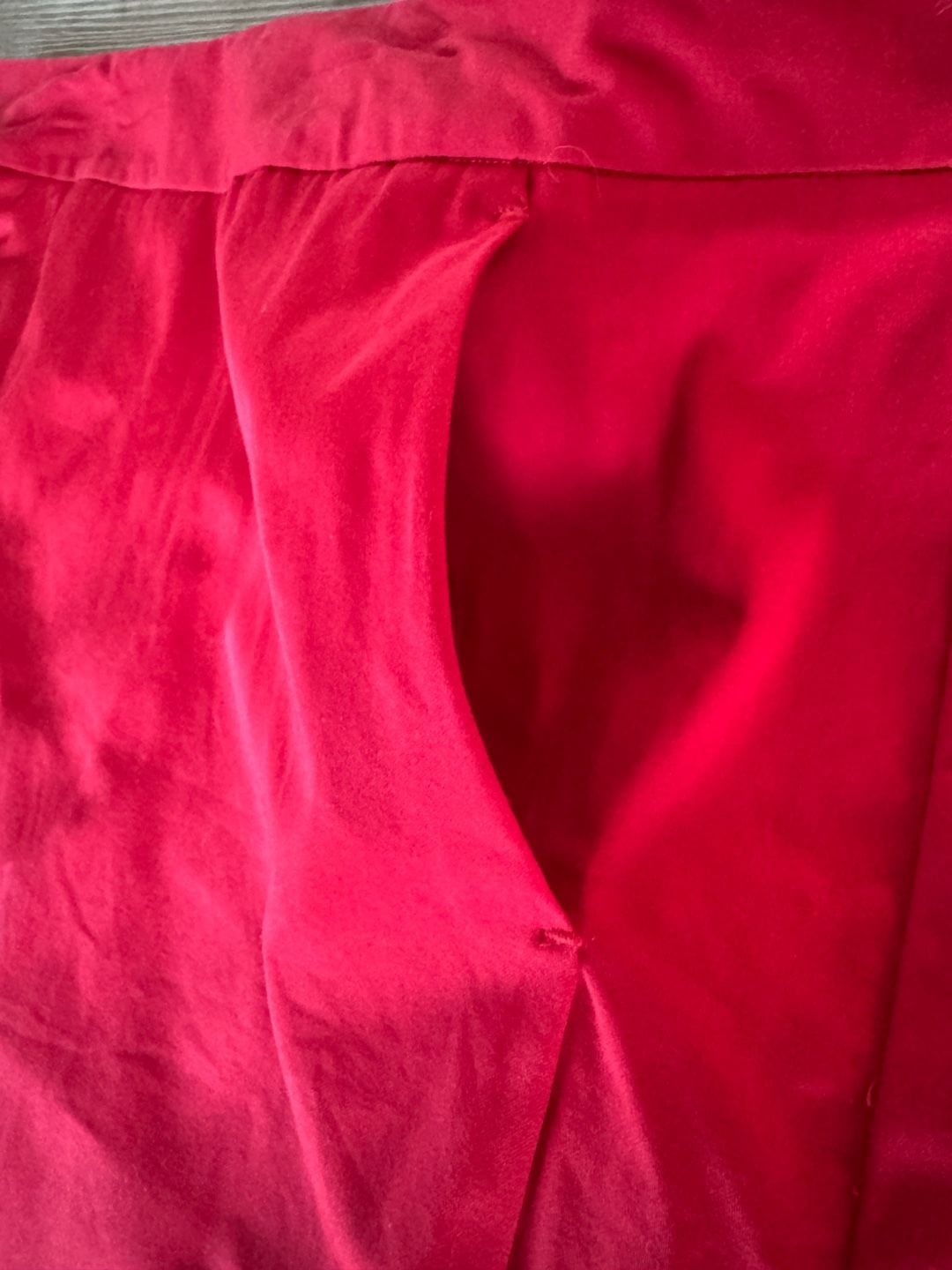 Gloria Vanderbilt Skirt Size 12 Red Cotton Spandex 3