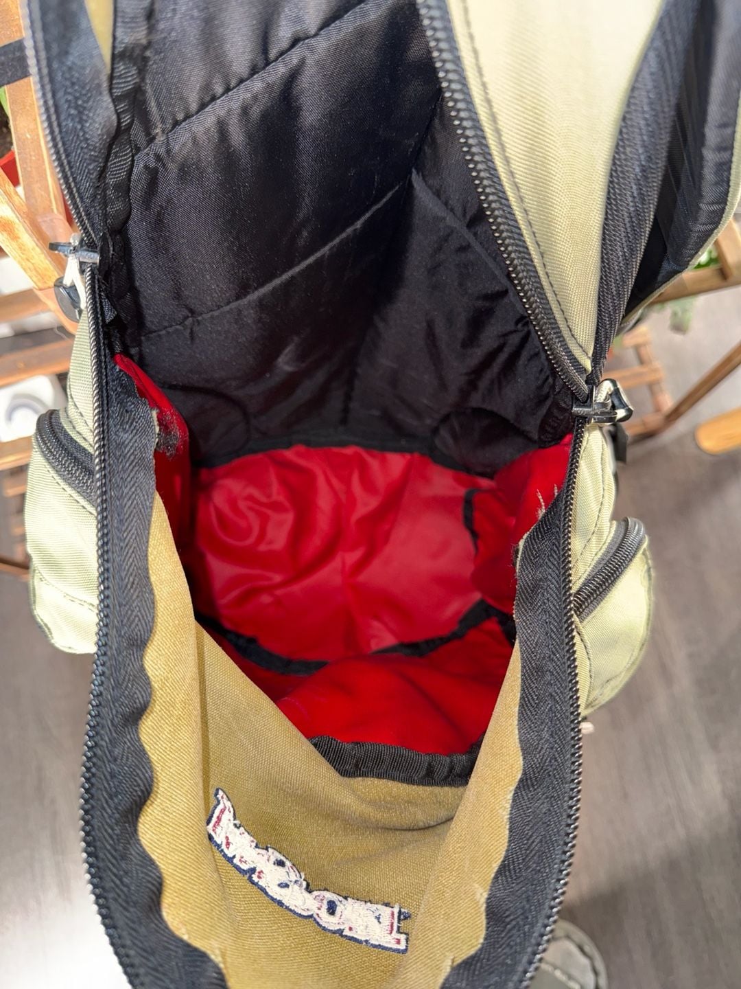 Jansport Flying Frog 30 Backpack Green Black Vintage Hiking Daypack 6