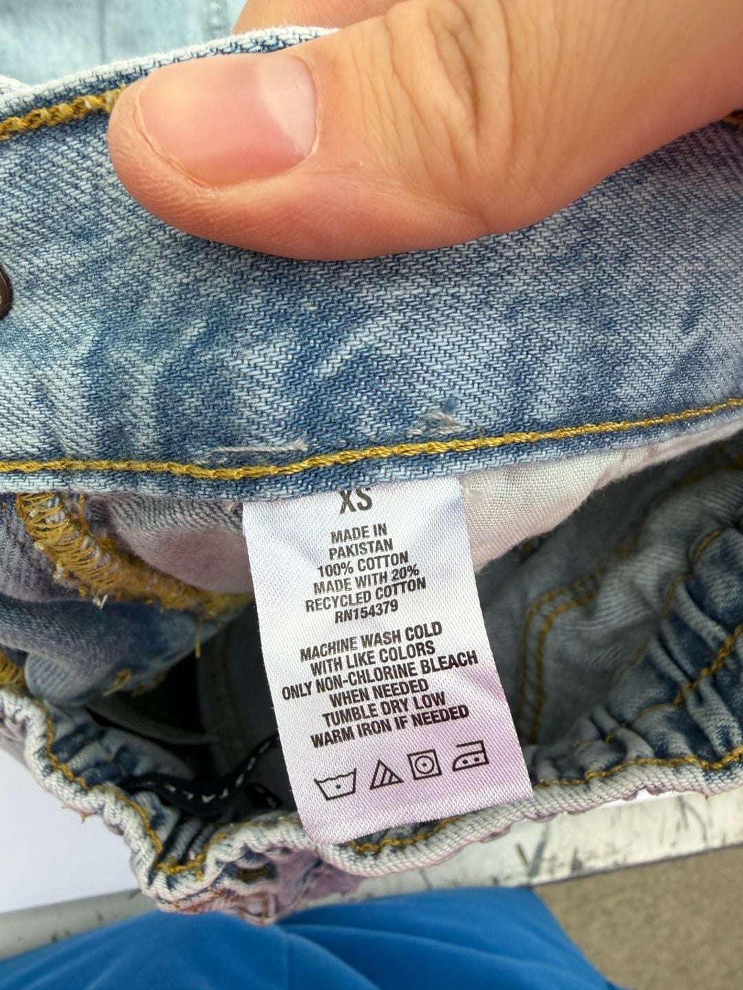 Aeropostale Denim Cargo Jeans Size XS Light Wash 5