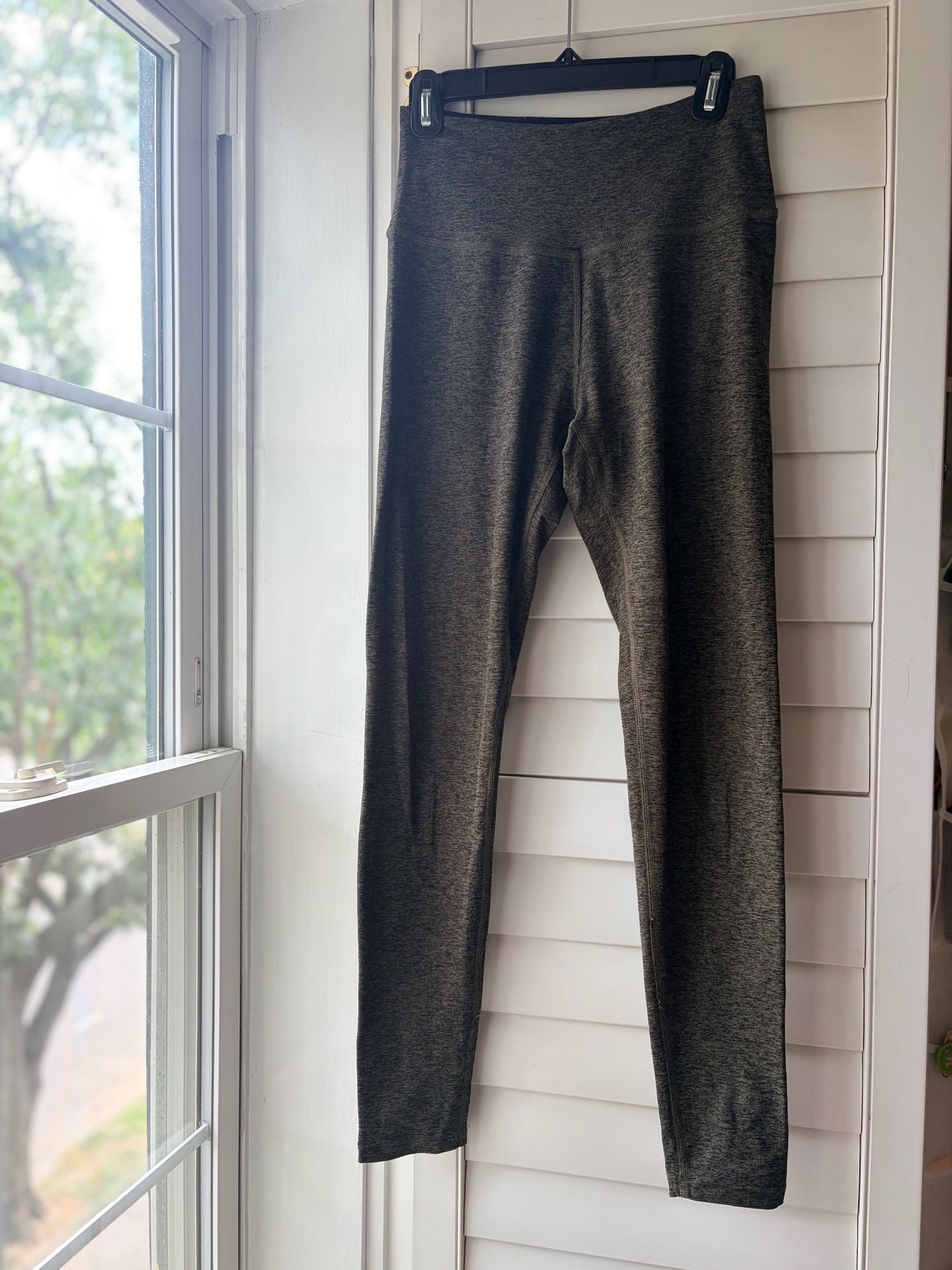 Beyond Yoga Spacedye High Waisted Leggings Heathered Green 2