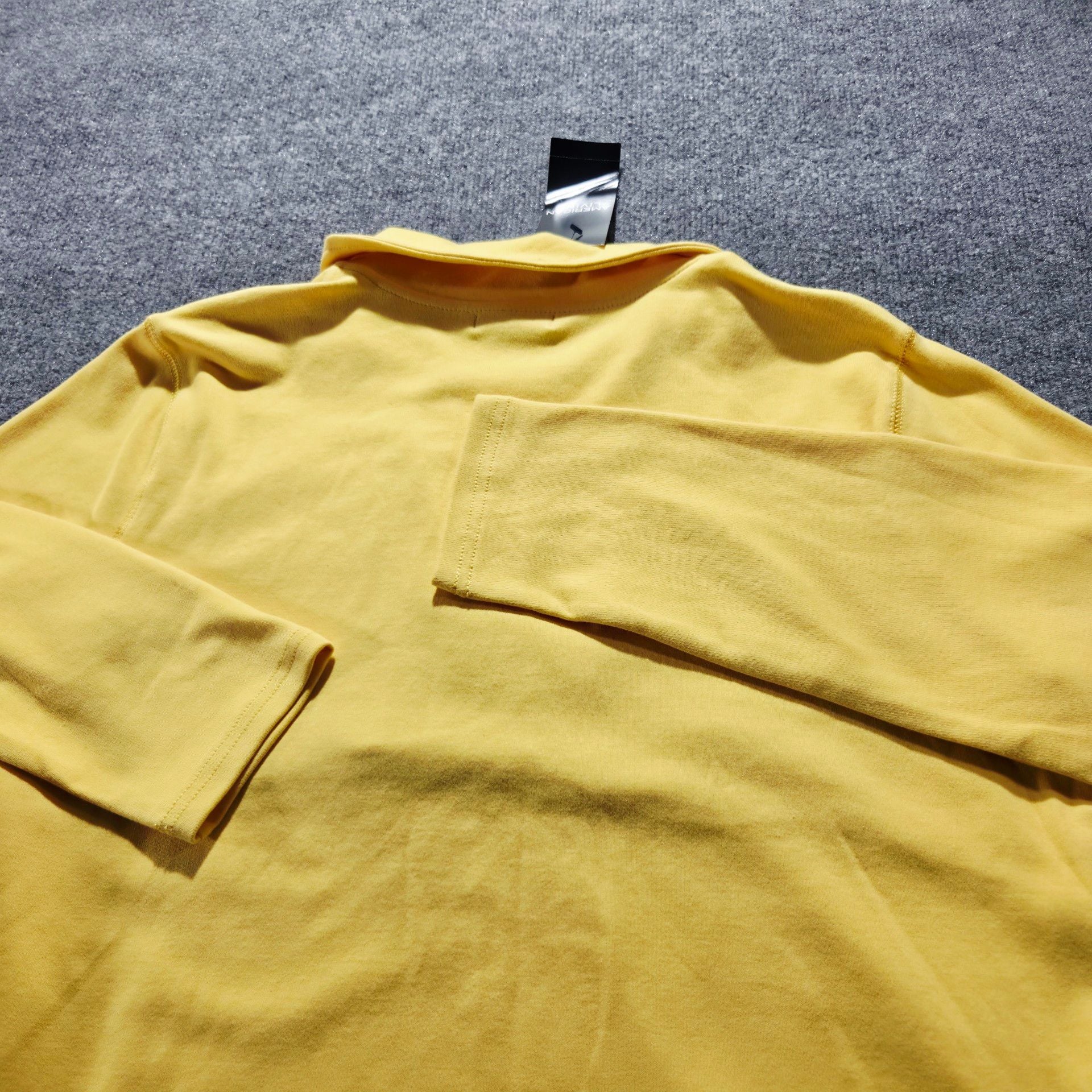 American Living 1/4 Zip Pullover Sweatshirt Yellow 9