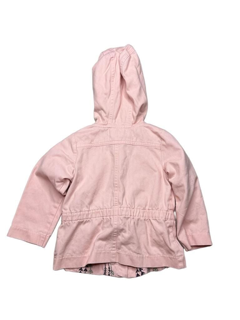 Gillian's Closet Pink Floral Hooded Jacket Size 18M 4