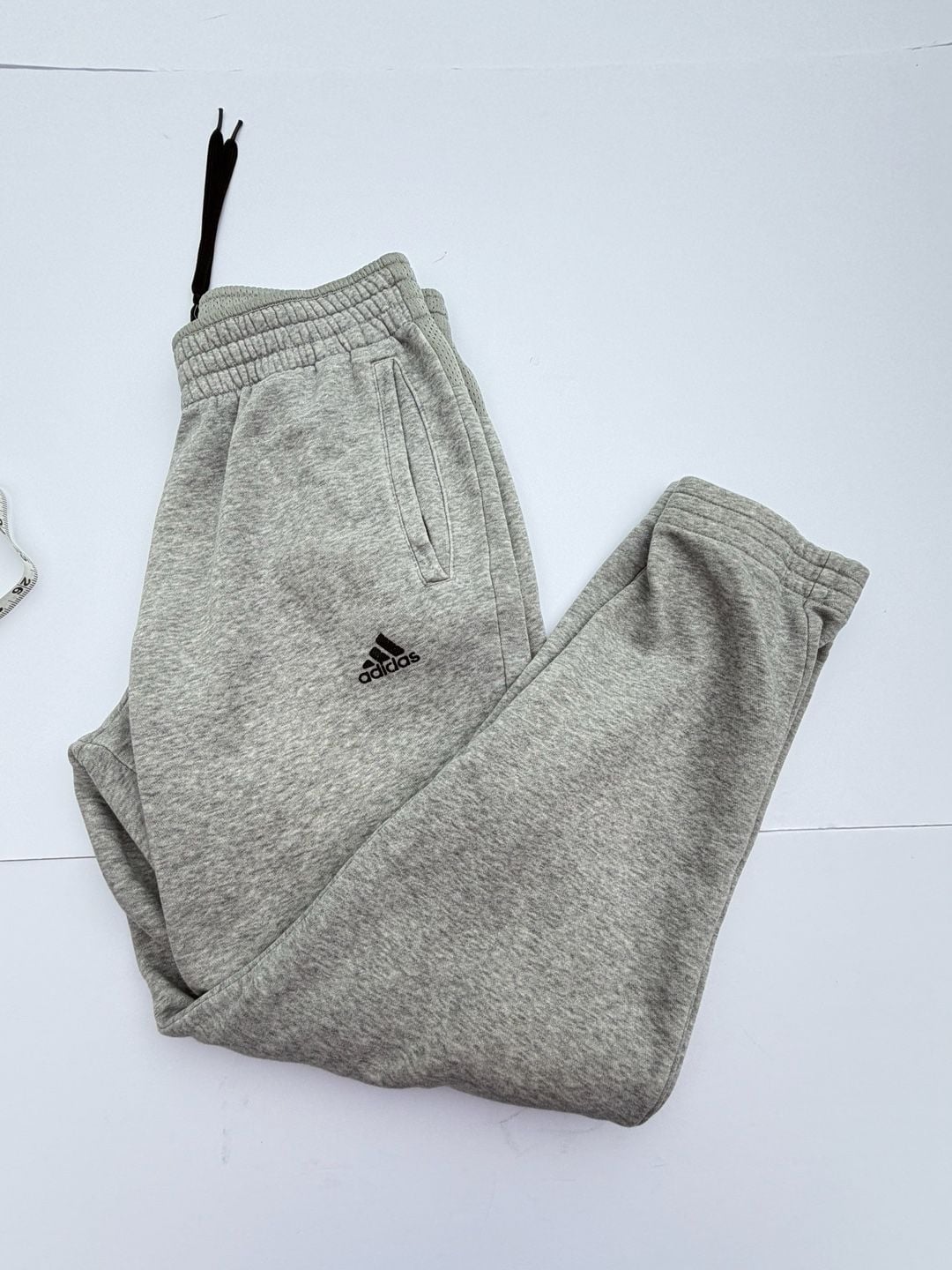 Adidas Sweatpants Size M Gray Fleece Joggers 1