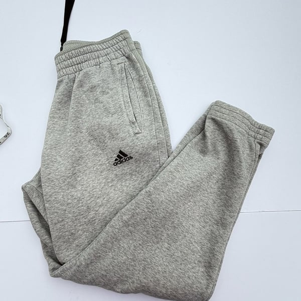 Adidas Sweatpants Size M Gray Fleece Joggers