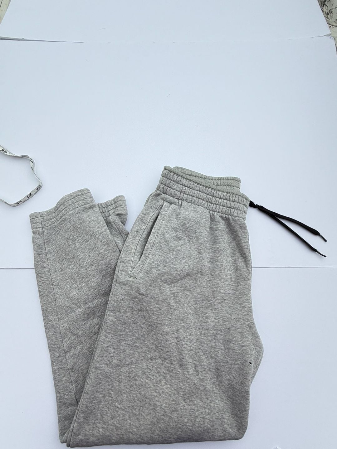 Adidas Sweatpants Size M Gray Fleece Joggers 2