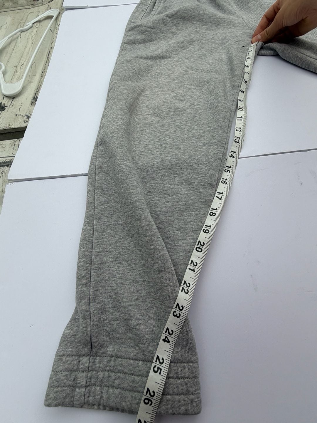 Adidas Sweatpants Size M Gray Fleece Joggers 6