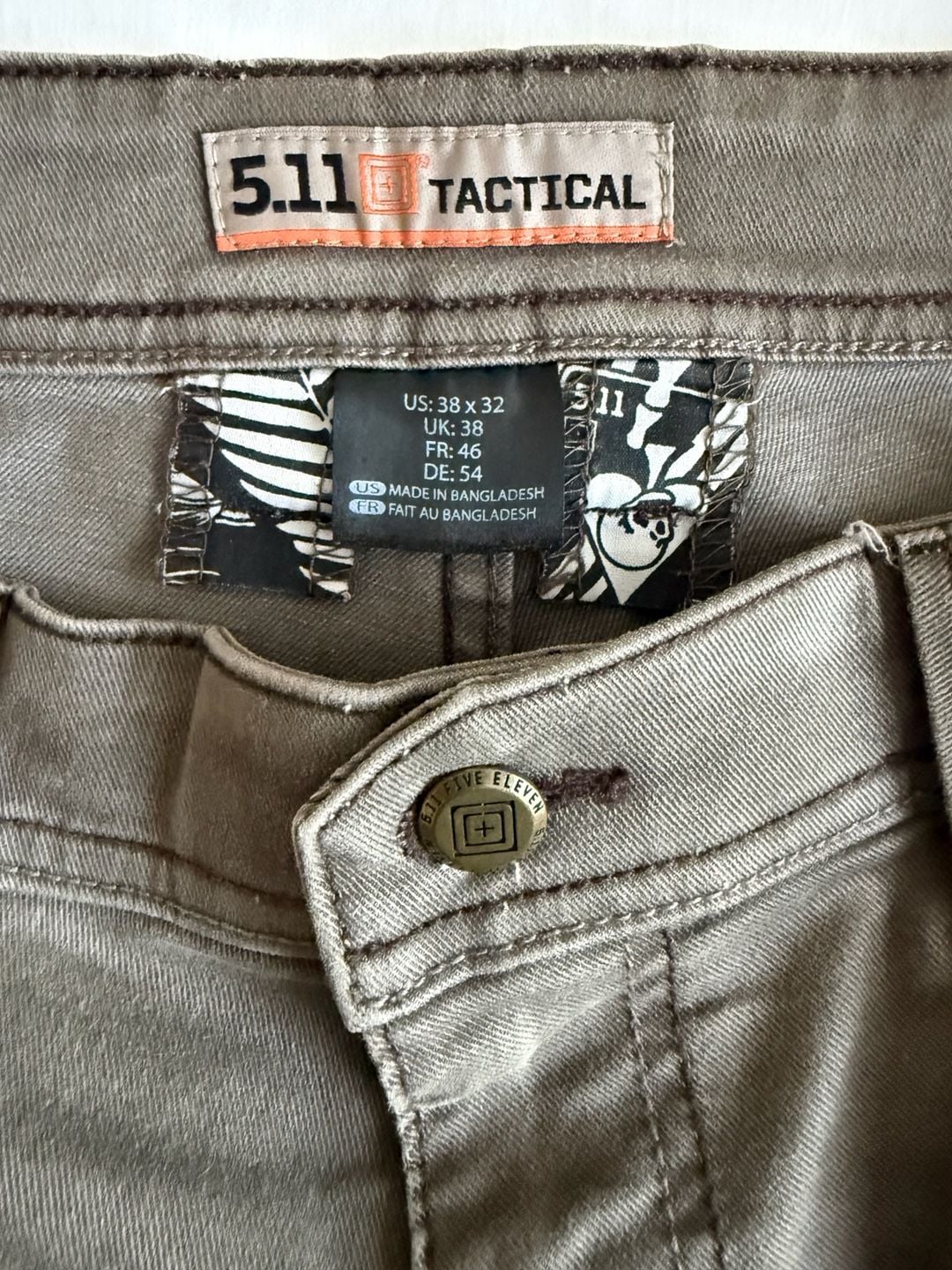 5.11 Tactical Defiance Pants Brown size 38x32 gorpcore 3
