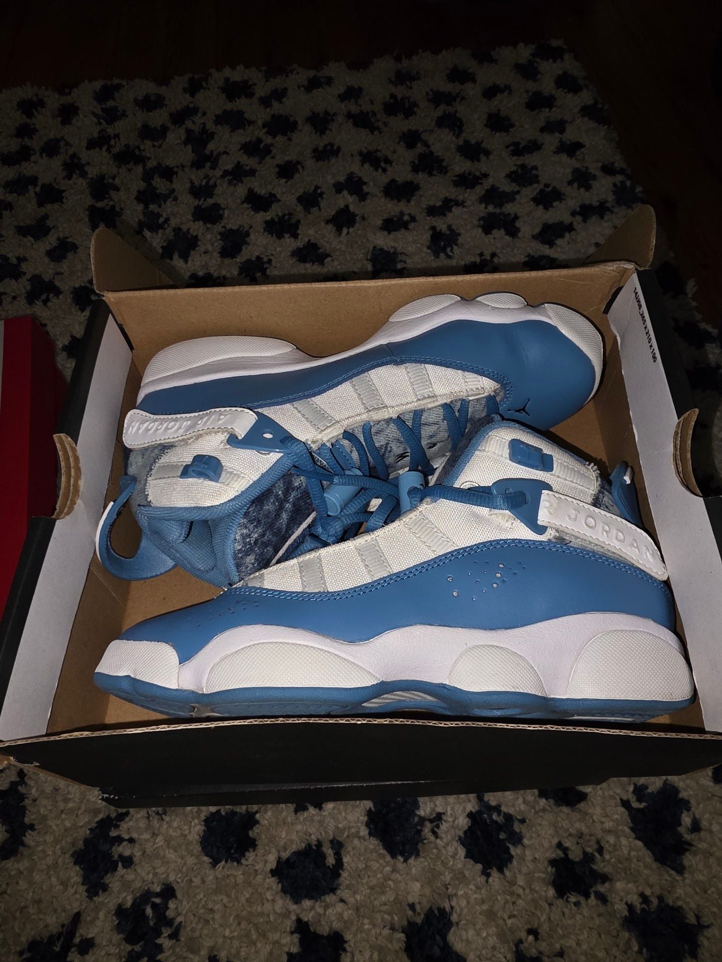 Jordan 6 Rings Denim White Dutch Blue Sneakers Shoes 2