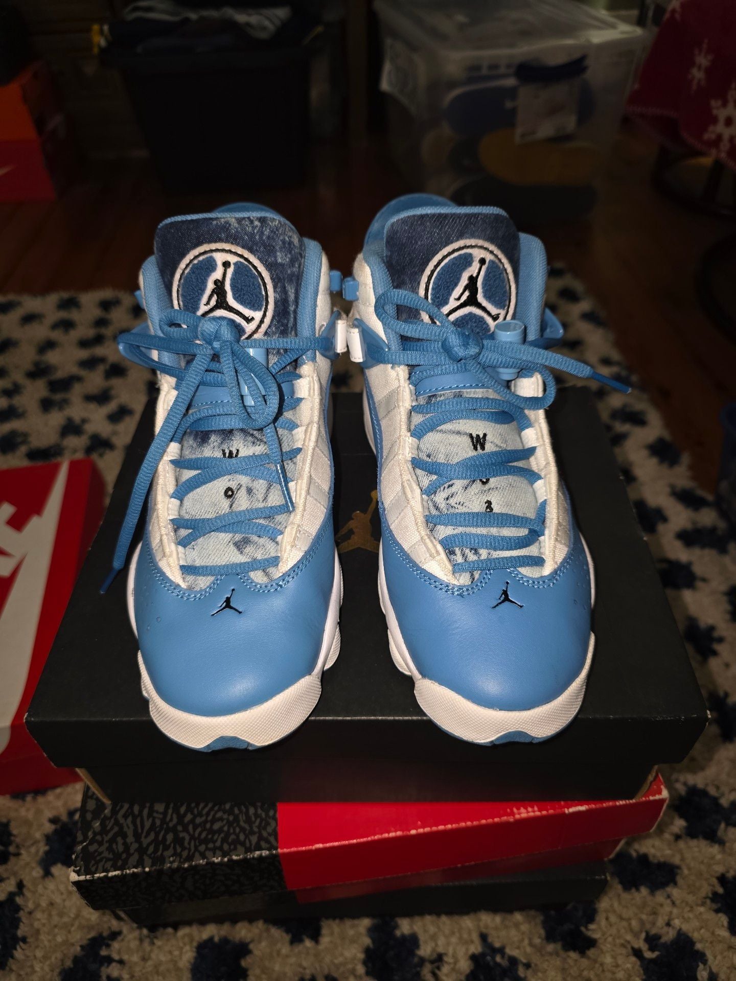 Jordan 6 Rings Denim White Dutch Blue Sneakers Shoes 3