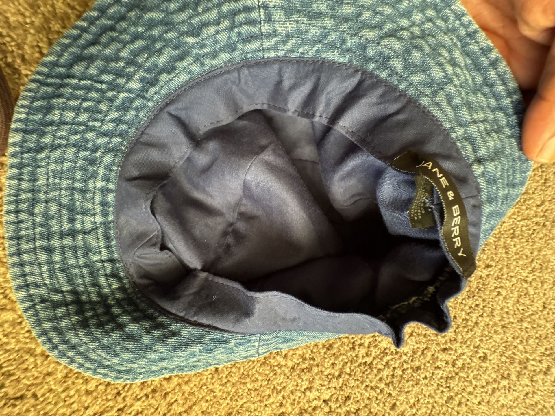 Jane & Berry Denim Bucket Hat One Size Blue 4