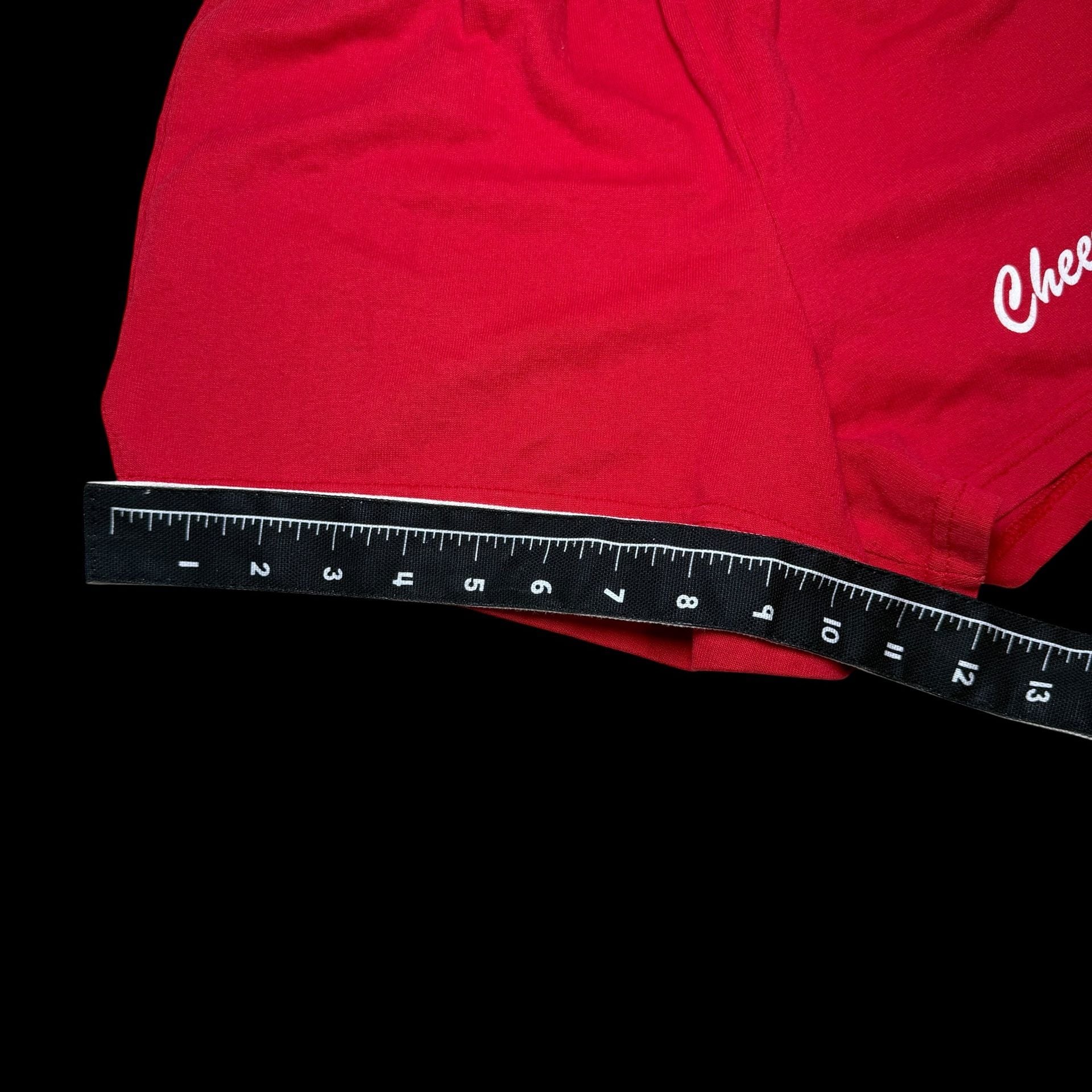 Soffe Cheerleader Shorts Size Small Red Cotton Blend 8