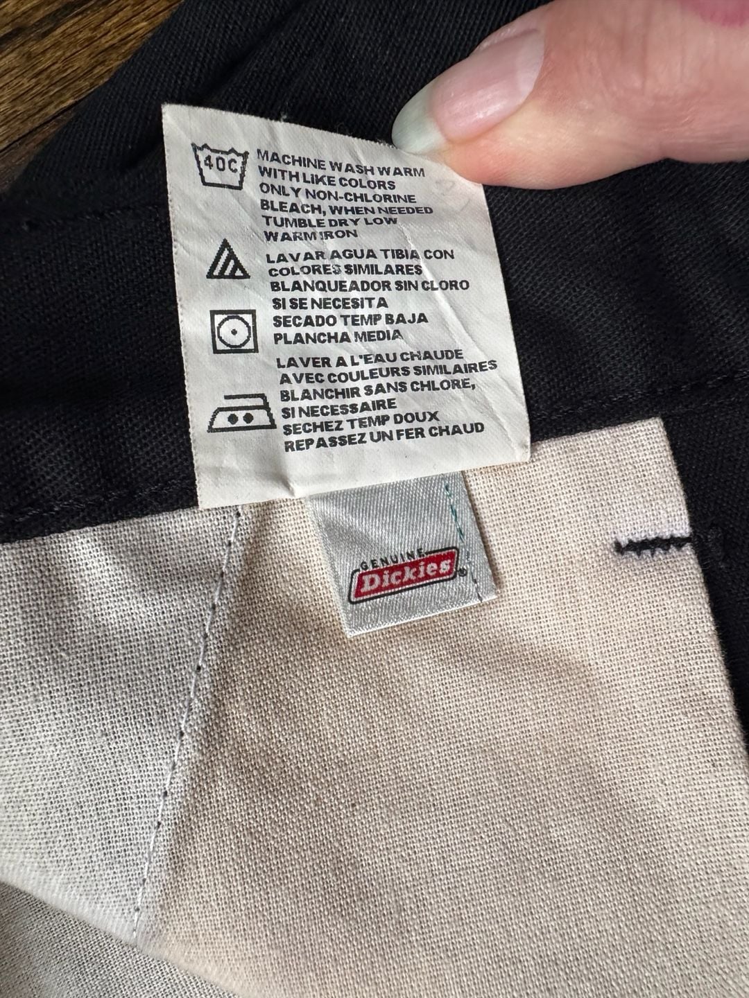 PANTS Dickies 34.5x29.5 Black Double Knee Work Pants TWILL UTILITY 7