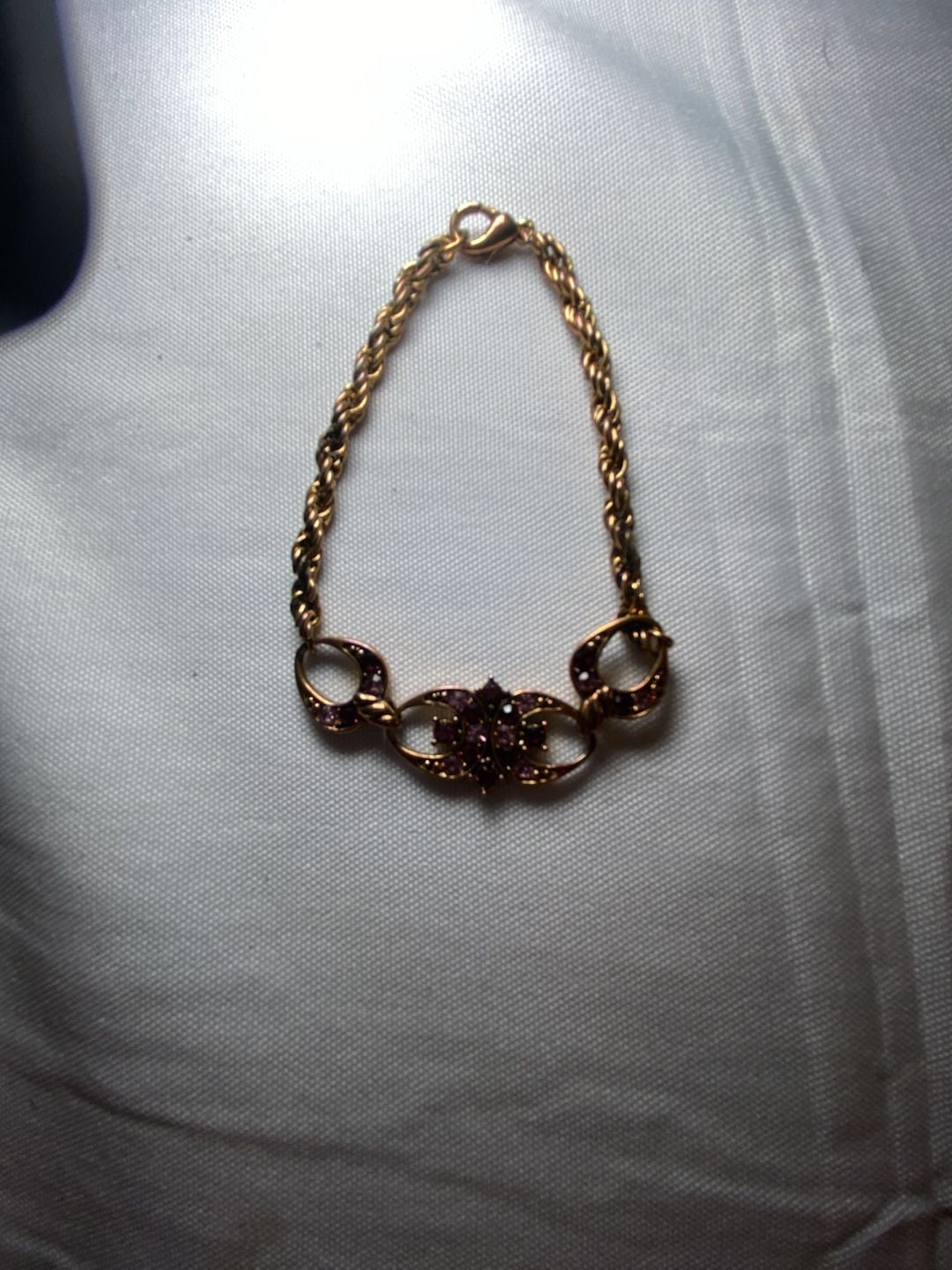 Vintage art Deco style bracelet gold-plated 2