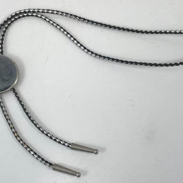 Vintage Key Date 1881 Morgan Silver Dollar BOLO TIE Necklace 90% Silver