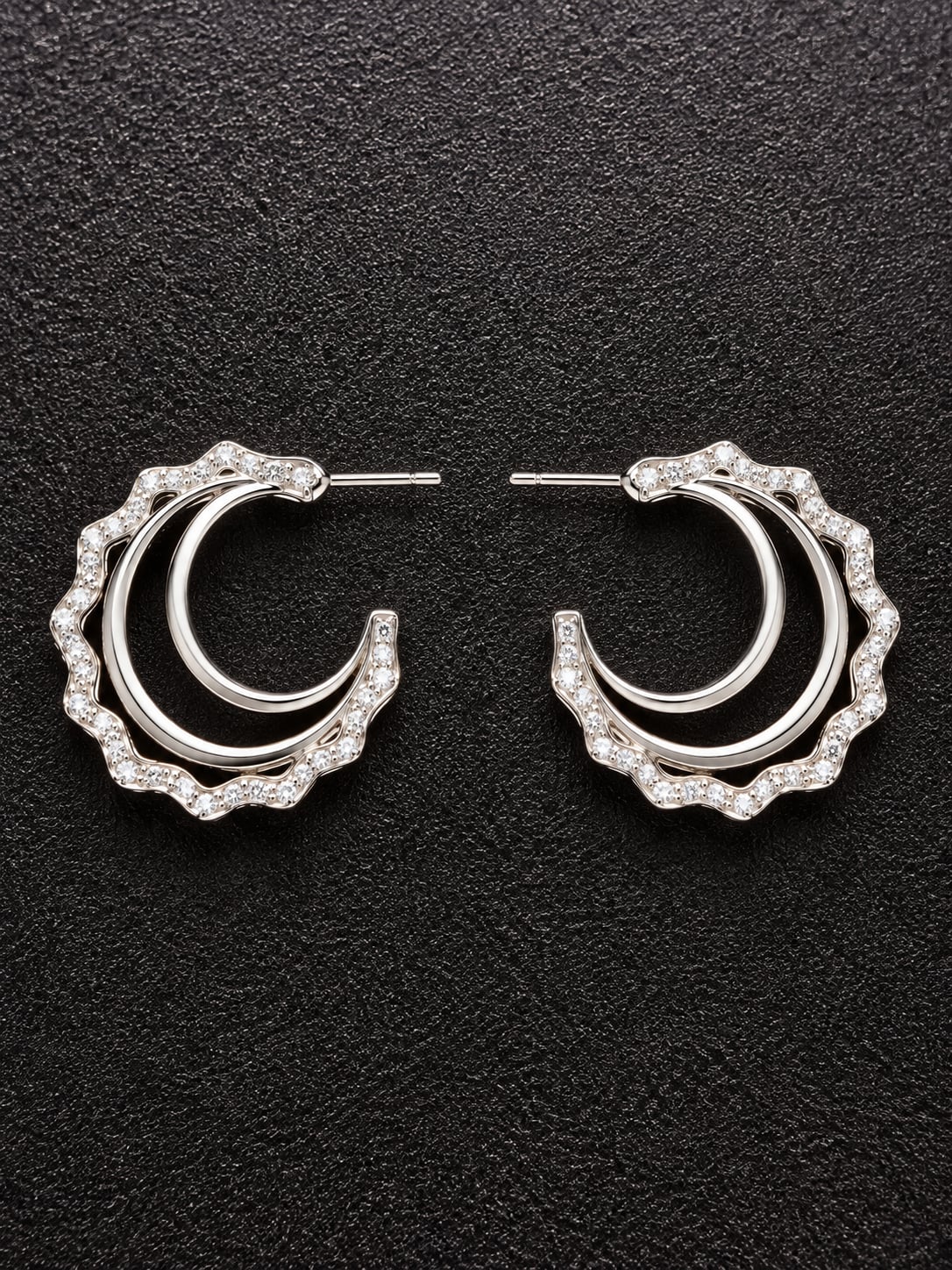 Triple Hoop Earrings 2