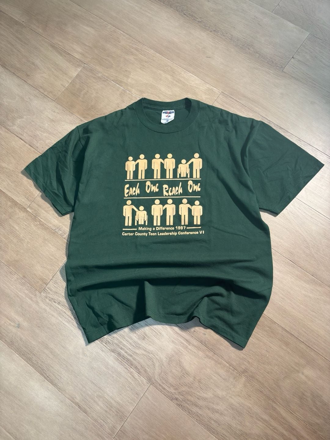 Vintage 90s Jerzees Carter County Teen Leadership Conference T-Shirt XL 2