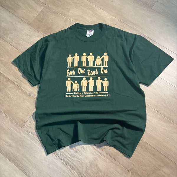 Vintage 90s Jerzees Carter County Teen Leadership Conference T-Shirt XL