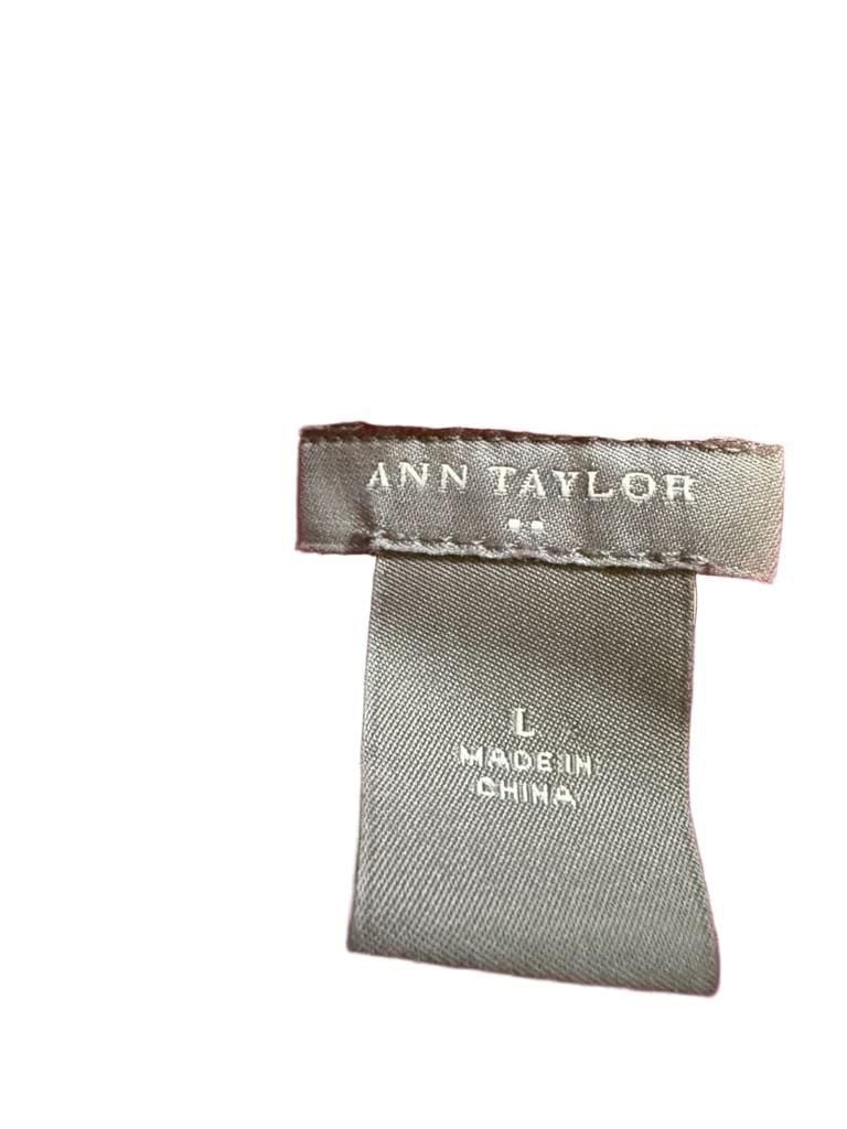 Ann Taylor Cardigan Size L Pink Ruffle Button Front 3